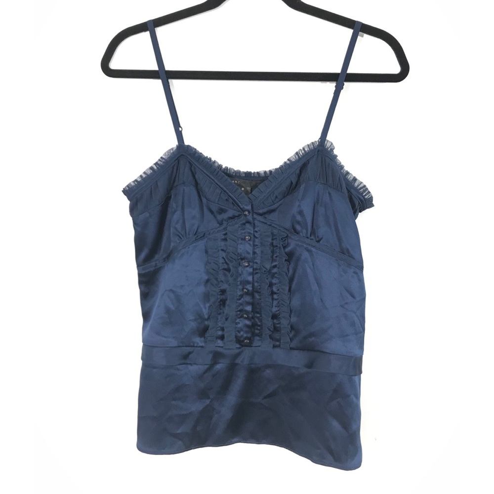 Marc Jacobs silk satin ruffle camisole